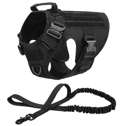 Outdoor Pawsomenook™ Tactical Dog Vest With Leashes