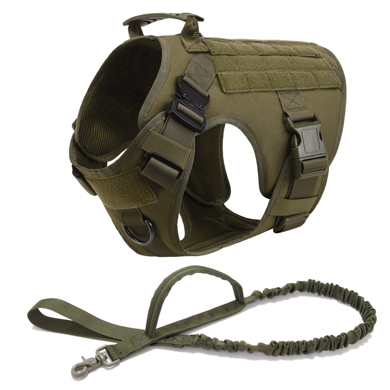 Outdoor Pawsomenook™ Tactical Dog Vest With Leashes