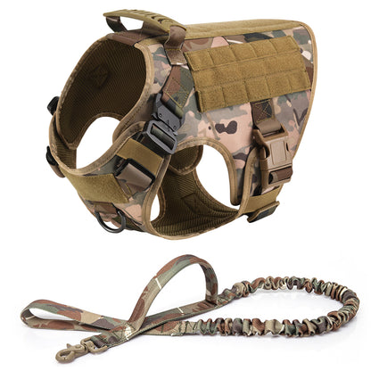 Outdoor Pawsomenook™ Tactical Dog Vest With Leashes