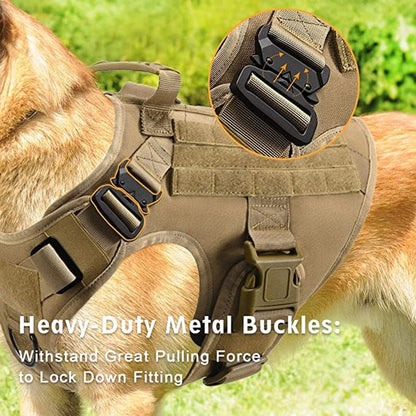 Outdoor Pawsomenook™ Tactical Dog Vest With Leashes