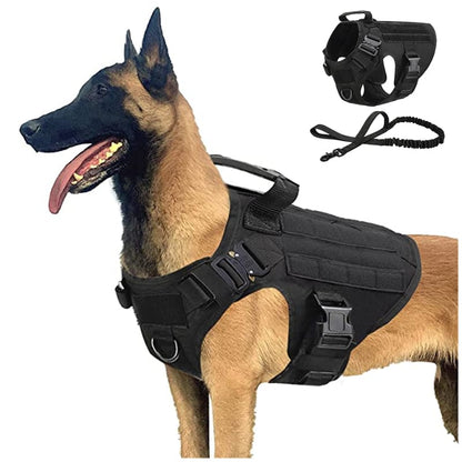 Outdoor Pawsomenook™ Tactical Dog Vest With Leashes