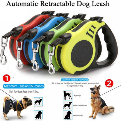 Pawsomenook™ Automatic Retractable Dog Leash